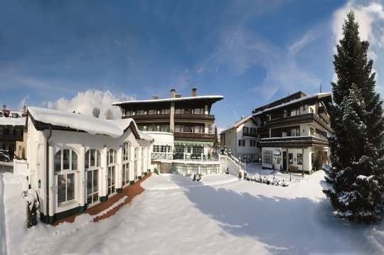 Hotel Moisl hotel in sneeuw